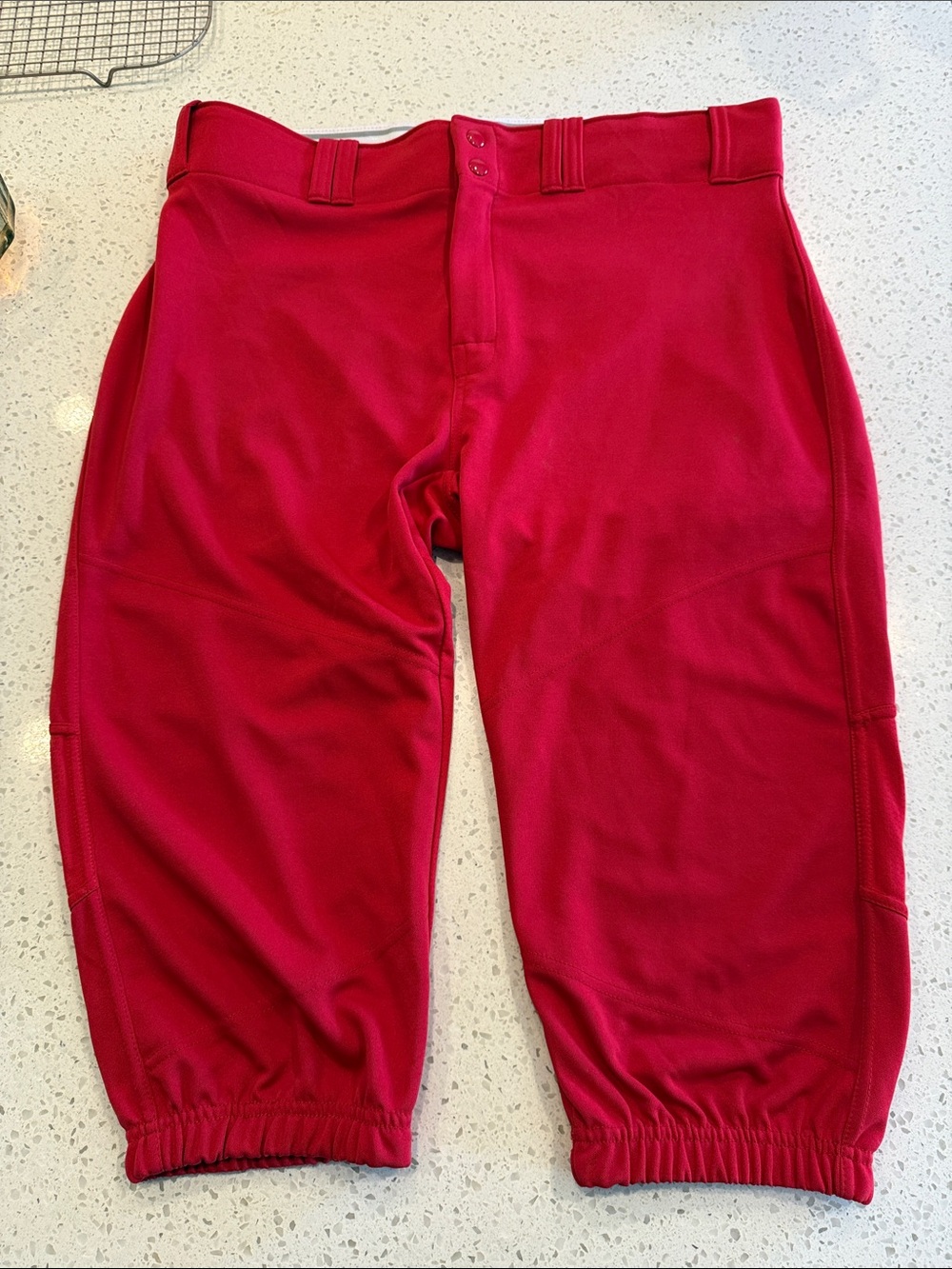 Men's Red Knicker Baseball pants